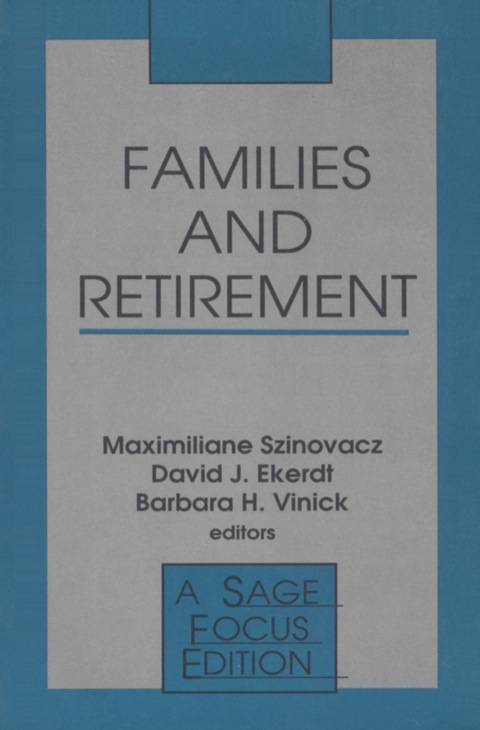 Cover image for book Families and Retirement