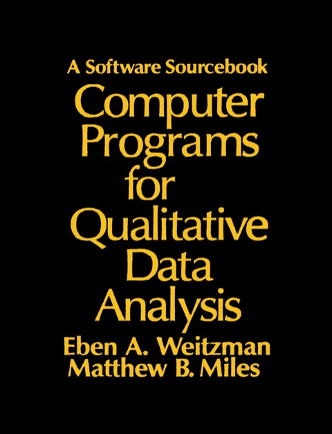 Cover image for book Computer Programs for Qualitative Data Analysis