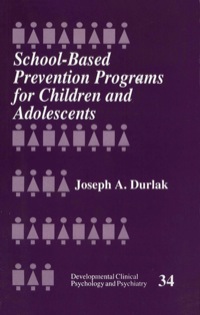 Cover image: School-Based Prevention Programs for Children and Adolescents 1st edition 9780803956322