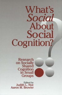 Cover image: What′s Social about Social Cognition? 1st edition 9780803972049