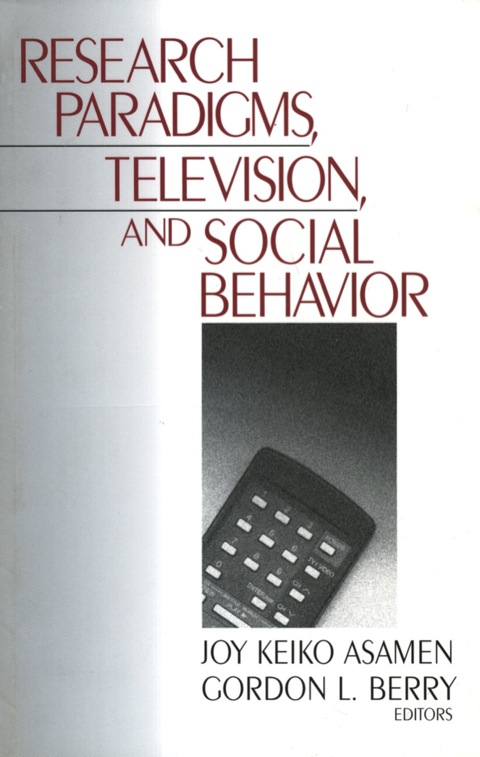 Cover image for book Research Paradigms, Television, and Social Behaviour