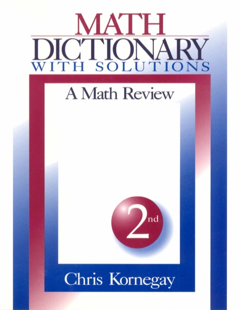 Cover image for book Math Dictionary With Solutions
