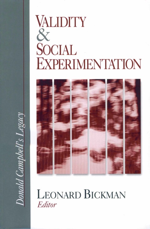 Cover image for book Validity and Social Experimentation