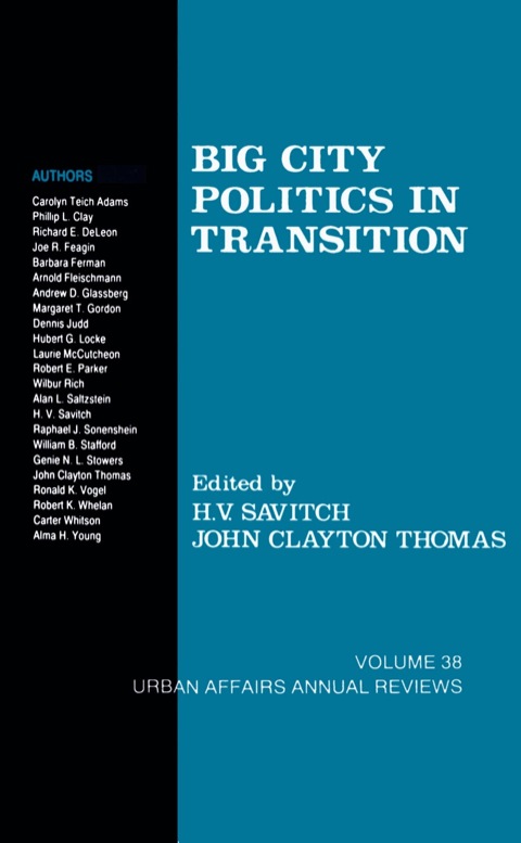 Cover image for book Big City Politics in Transition