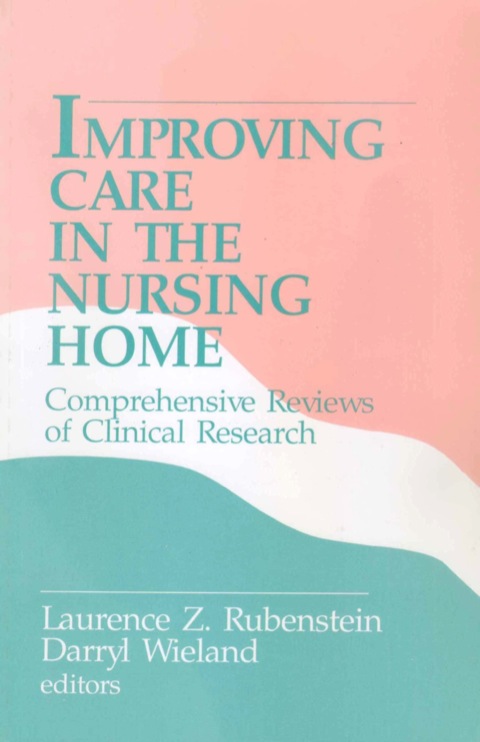 Cover image for book Improving Care in the Nursing Home