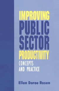 Cover image: Improving Public Sector Productivity 1st edition 9780803945739