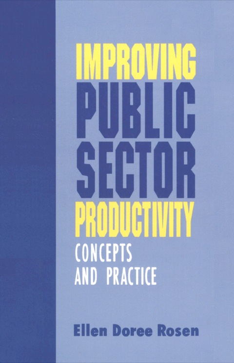 Cover image for book Improving Public Sector Productivity