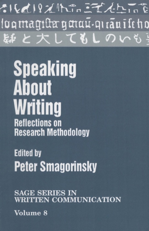 Cover image for book Speaking About Writing
