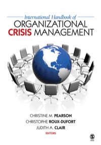 Cover image: International Handbook of Organizational Crisis Management 1st edition 9780761988519