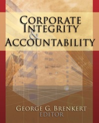 Cover image: Corporate Integrity and Accountability 1st edition 9780761929550