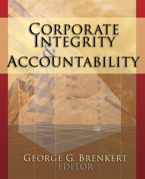 Cover image for book Corporate Integrity and Accountability