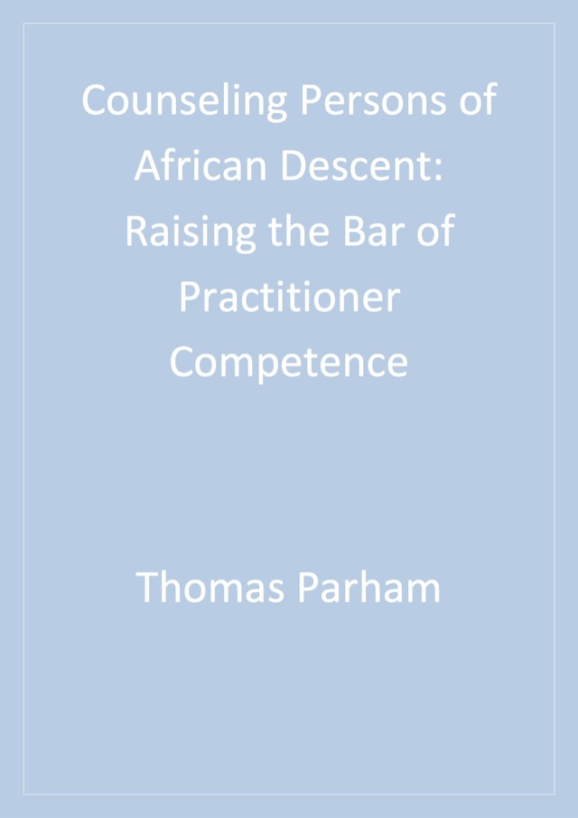 Counseling Persons of African Descent