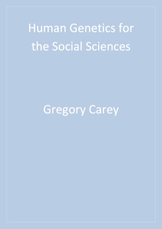 Human Genetics for the Social Sciences