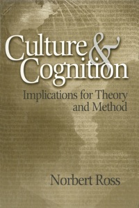 Cover image: Culture and Cognition 1st edition 9780761929062