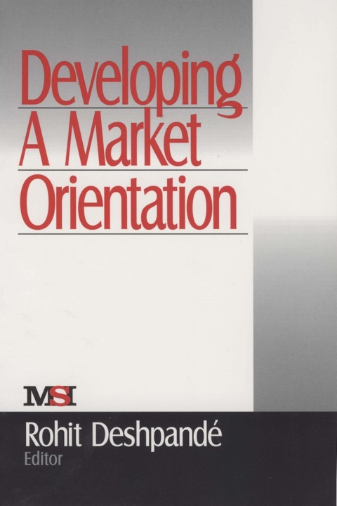 Cover image for book Developing a Market Orientation