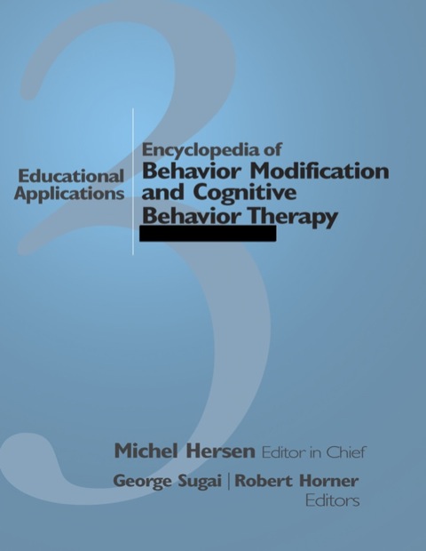 Cover image for book Encyclopedia of Behavior Modification and Cognitive Behavior Therapy