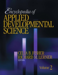 Cover image: Encyclopedia of Applied Developmental Science 1st edition 9780761928201