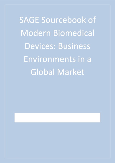 Cover image for book SAGE Sourcebook of Modern Biomedical Devices