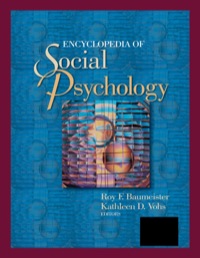 Cover image: Encyclopedia of Social Psychology 1st edition 9781412916707