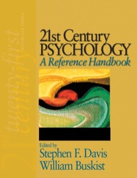 Cover image: 21st Century Psychology: A Reference Handbook 1st edition 9781412949682
