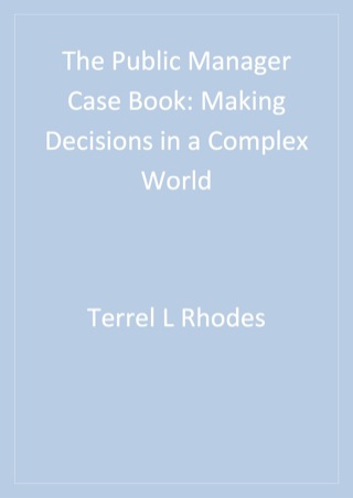 The Public Manager Case Book