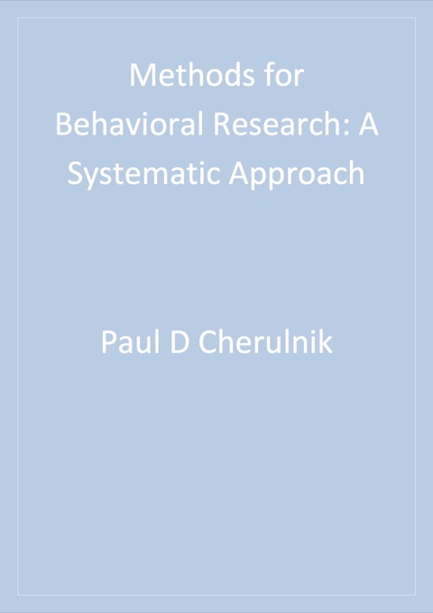 Cover image for book Methods for Behavioral Research