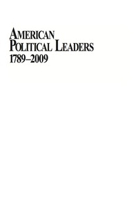 Cover image: American Political Leaders 1789-2009 1st edition 9781604265378