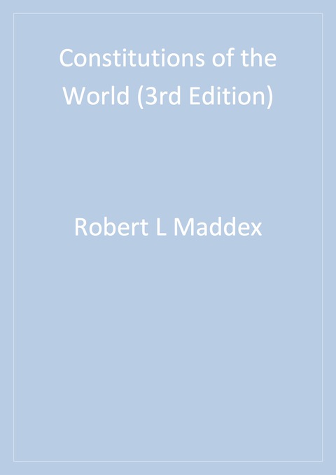 Cover image for book Constitutions of the World