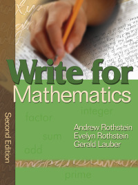 صورة الغلاف: Write for Mathematics 2nd edition 9781412939942