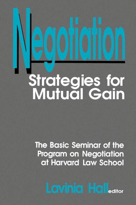 Cover image for book Negotiation: Strategies for Mutual Gain