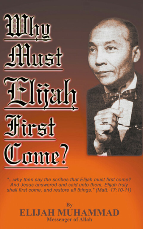 Cover image for book Why Must Elijah First Come