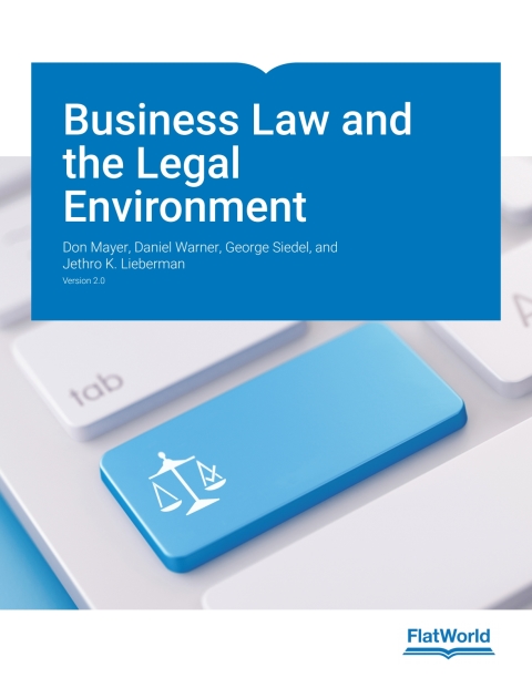 Cover image for book Business Law and the Legal Environment v2.0