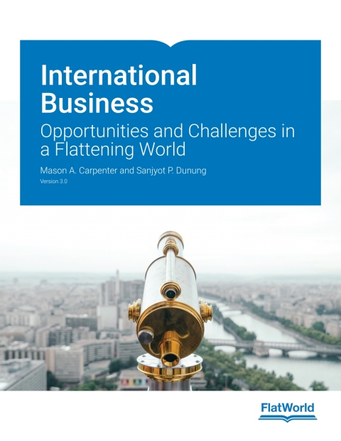Cover image for book International Business: Opportunities and Challenges in a Flattening World v3.0
