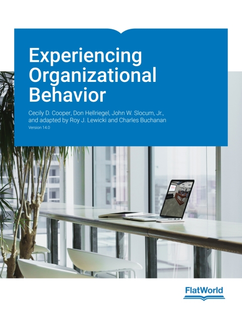 Cover image for book Experiencing Organizational Behavior v14.0