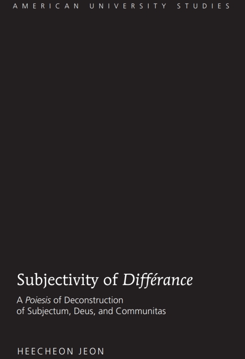 Cover image for book Subjectivity of «Différance»