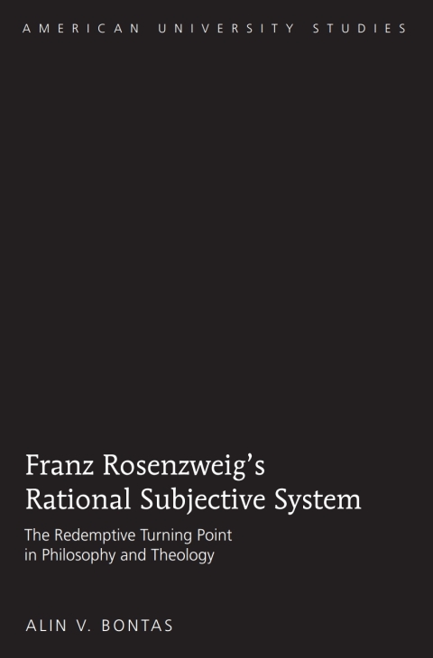 Cover image for book Franz Rosenzweig’s Rational Subjective System