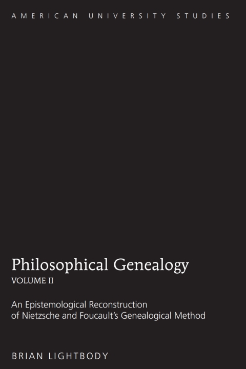Cover image for book Philosophical Genealogy- Volume II
