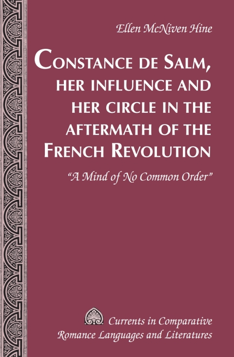 Cover image for book Constance de Salm, Her Influence and Her Circle in the Aftermath of the French Revolution