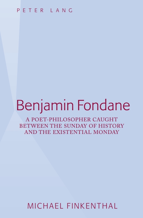 Cover image for book Benjamin Fondane