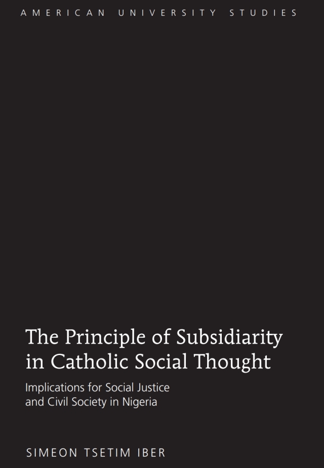 The Principle of Subsidiarity in Catholic Social Thought