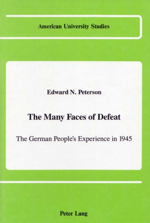 Cover image for book The Many Faces of Defeat