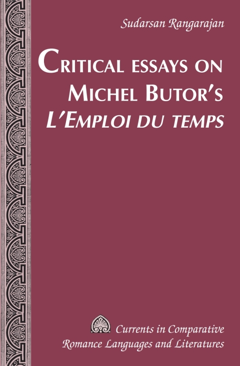 Cover image for book Critical Essays on Michel Butor’s «L’Emploi du temps»
