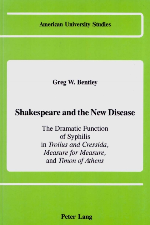 Cover image for book Shakespeare and the New Disease