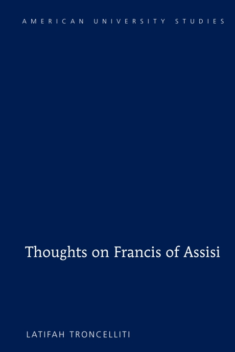 Cover image for book Thoughts on Francis of Assisi