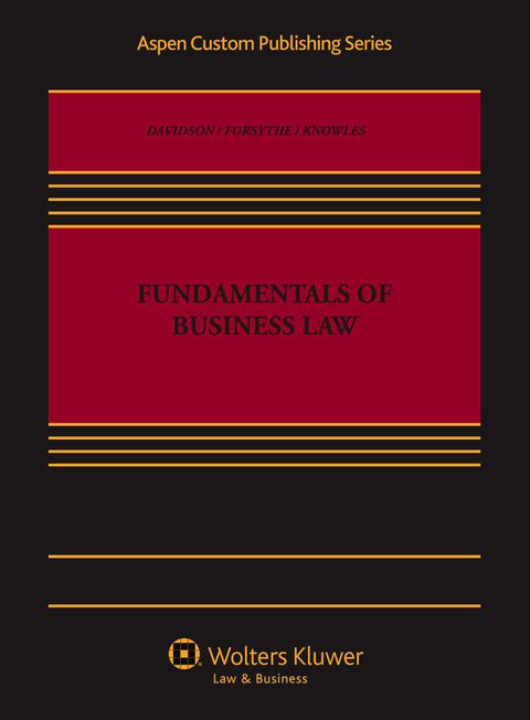Cover image for book Fundamentals of Business Law