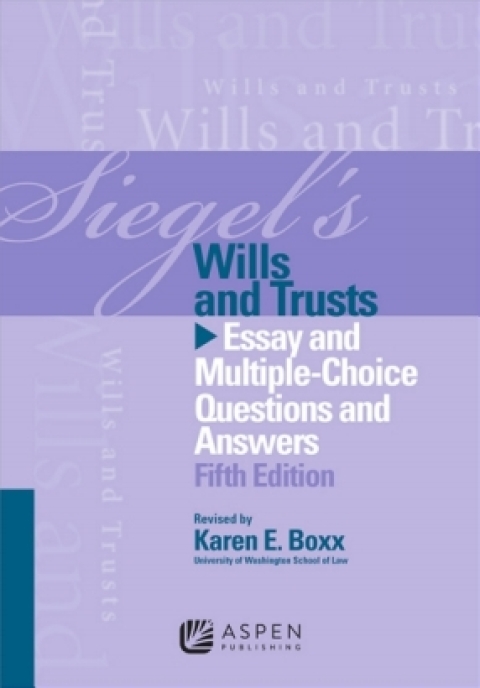 Cover image for book Siegel's Wills and Trusts