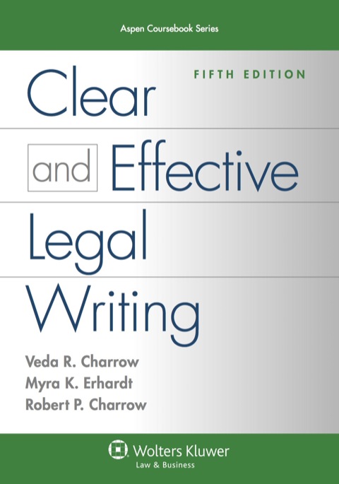 Cover image for book Clear and Effective Legal Writing