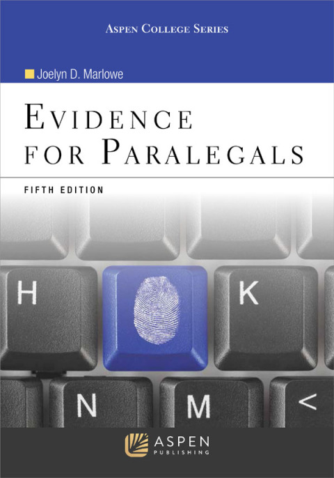 Cover image for book Evidence for Paralegals