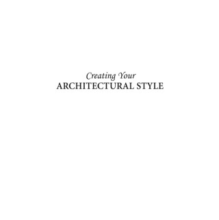 Creating Your Architectural Style