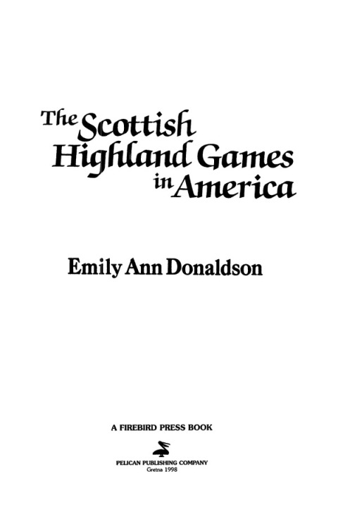 Cover image for book The Scottish Highland Games in America